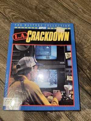 L.A. Crackdown game for old Dos PCs by Epyx on 5.25" floppy disk. Sealed. Rare. - Image 1 of 4