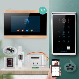 HOMSECUR 7" WIFI HD Video Door Phone Intercom Doorbell Card Access Call Transfer - Picture 1 of 12