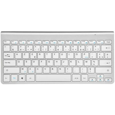 Ultra-Slim AZERTY Wireless Keyboard French Low-Noise for Laptop/TV - Image 1 of 4