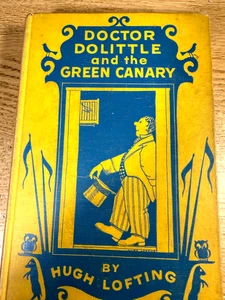 DOCTOR DOLITTLE AND THE GREEN CANARY FIRST EDITION 1950 1ST PRINT ILLUSTRATED - Picture 1 of 14