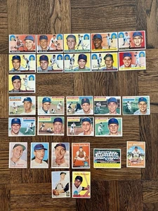1955 - 1956 - 1957 Topps Baseball Cards (27 Cards) - Don Larsen / Robert Oldis - Picture 1 of 16