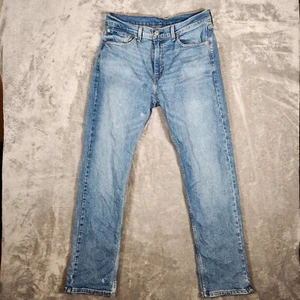 Jeans Levi's 505 uomo 32X32 blu tasche invecchiate cotone moderno - Foto 1 di 19