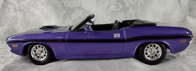 Dodge Challenger 1970 diecast púrpura convertible coche escala 1/24 ST25 Foto 1 de 4