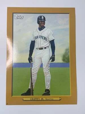 Ken Griffey Jr. 2020 Topps Baseball Series 2 TURKEY RED 2020 Poster Gold Ed. 1/1 - Image 1 of 4