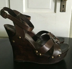 BCB Girls Platform Wedge Sandal, Brown, US 8 - Picture 1 of 7