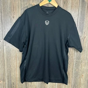 Nike Basketball Vintage Y2K Dri-FIT Warmup Top Logo Black Mens Medium Mesh Lined - Picture 1 of 8