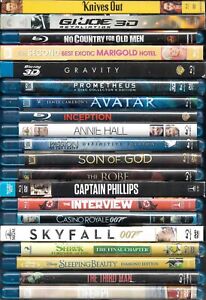 Popular films on BluRay, various prices, combined shipping