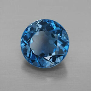 Fine Blue Color London Blue Topaz Round Genuine Natural USA Seller Fast Shipping