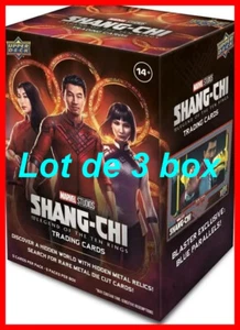 Lot de 3 Box 2023 Upper deck Marvel Shang Chi Blaster Box Boite de 25 cartes - Zdjęcie 1 z 7