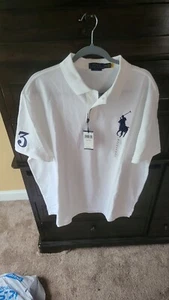 Polo Golf Shirt XXL Rare Large Logo With Man ON Horse. Rare New Big And Tall - Picture 1 of 4