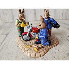 Real Doulton ready to ride motorcycle mechanics DV363 bunnykins bunny figurine s