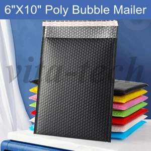 Busta Imbottita 6"x10" (6x9) Poly Bubble Mailer Borsa Spedizione Vari Colori - Foto 1 di 24