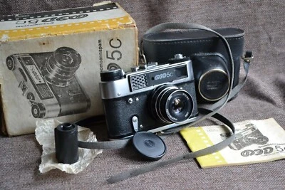 Factory set Camera rangefinder FED-5С Industar-61 l/d Jubilee 70 years FED - Image 1 of 4
