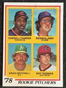 1978 Topps Baseball Rookie Pitchers DENNIS LAMP AUTOGRAPHED Card #711 BLUE INK - Picture 1 of 4
