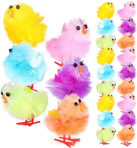 Easter Chicks:36 Pcs Easter Chicks Chick Soft Plush Chick Stuffed Miniature Chic - Picture 1 of 12