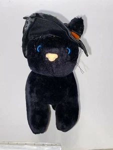 1989 Vintage Fiesta Halloween Black Plush Cat. Witch Hat - Picture 1 of 12