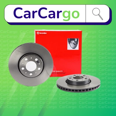 Par de discos de freio dianteiro ventilados Brembo para Volvo S80 2.9 1998-2006 286 mm - Imagem 1 de 4