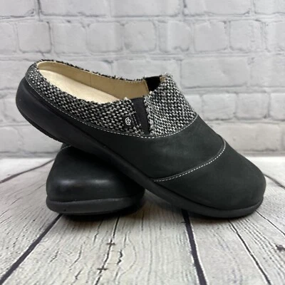 Zapatillas de apoyo Spenco Dundee Arch negras 9 D Revitalign Slipon Foto 1 de 4