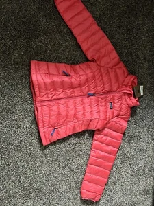 Patagonia Jacket Girls XL 14 Down Sweater Puffer Full Zip 68233 Indi Pink - Picture 1 of 5