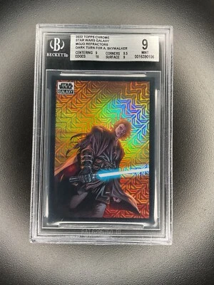 2022 Topps Chrome Star Wars Galaxy Mojo Refractor A. Skywalker #’d /50 BGS 9 - Image 1 of 2