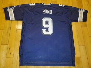 Reebok On Field Tony Romo Blue DALLAS COWBOYS Mens NFL Team Replica JERSEY 2XL - Picture 1 of 14