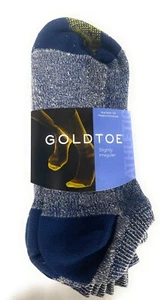 Gold Toe 6 Pack Men's No Show Socks Breathable Soft Cotton Blend Irregular - Picture 1 of 17