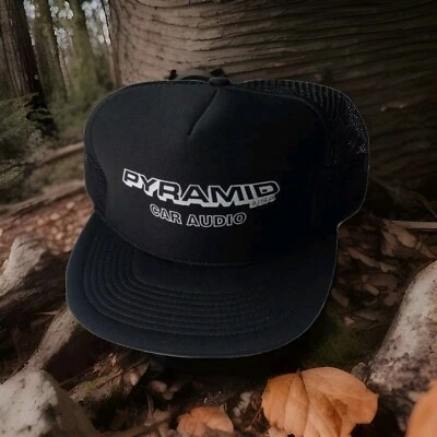 Gorra Pyramid Car Audio Vintage Snapback Malla Trasera Camioneros Snapback. NOS Foto 1 de 4