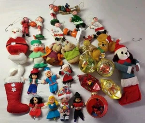 Lotto Ornamenti MCM Natale Disney Legno Feltro Giappone Topo Lotto - Foto 1 di 24