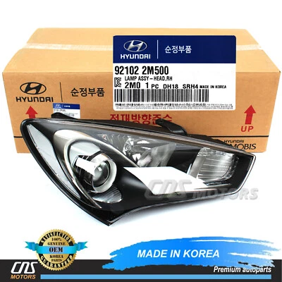GENUINE Halogen Headlight RIGHT for 2013-2016 Hyundai Genesis Coupe 921022M500 - Image 1 of 4