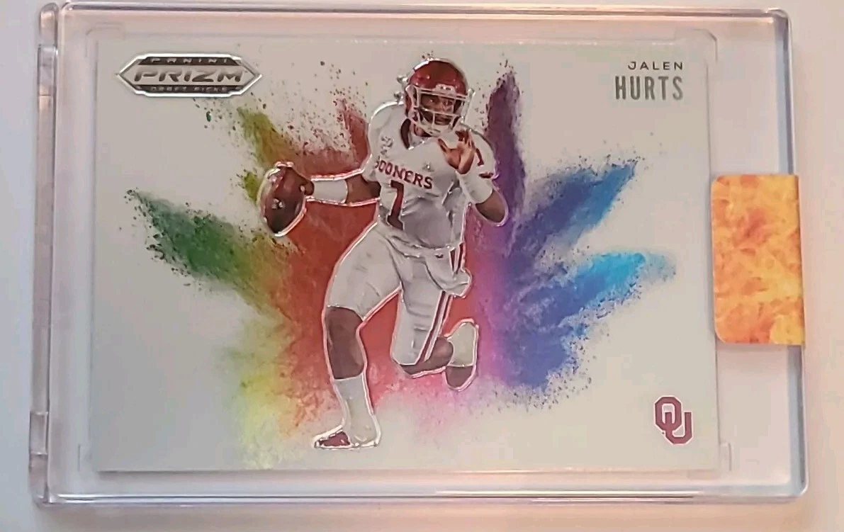 🔥2020 Prizm Draft JALEN HURTS COLOR BLAST Rare Case Hit Rookie - See Desc.