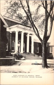 Vintage Postkarte Memorial Library University of Delaware Newark Delaware DE T699 - Bild 1 von 2