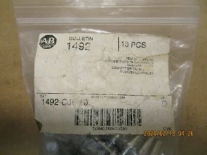 NEU ANDERE ALLEN BRADLEY 1492-CJ8-10 CENTER PULLOVER 10 STCK. SET.  - Bild 1 von 2