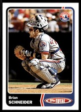 2003 Topps Total 521 Brian Schneider   Montreal Expos  Baseball Card