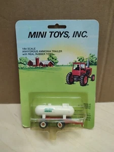 Mini Toys Inc 1/64 Anhydrous Ammonia Tank On Red Trailer Stock #403 NIP - Picture 1 of 3