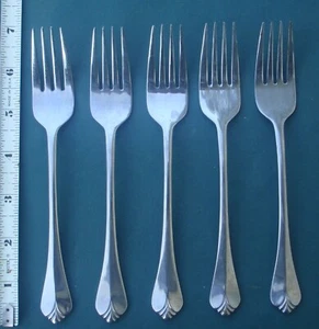 RLM8 Royal Limited 5 Salad Forks 6 3/4"  Stainless Korwa - Picture 1 of 4