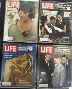 Life Magazines Lot Issued 1963 June 21, June 28, July 19, Aug 9 - Picture 1 of 1