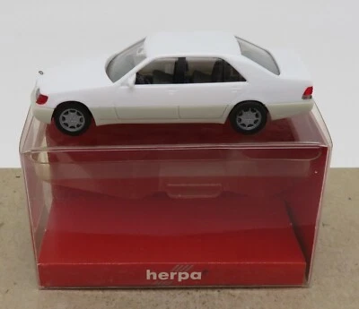 Micro Herpa Ho 1/87 Mercedes 600 Sale Bianco IN Box #2094 - Immagine 1 di 4