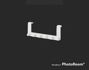 Colgador Ikea Eundden con 6 ganchos para puerta, blanco acero - NUEVO - Imagen 1 de 5