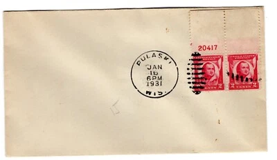 #690 Pulaski 1931 FDC - Unofficial Pulaski WI - Image 1 of 2