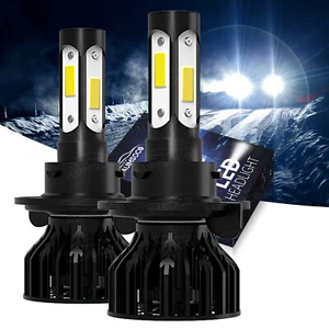 H13 9008 4-Sides LED Headlight Bulbs Kit for Ford F150 2004-2014 High Low Beam - Picture 1 of 12