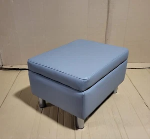 Moda Faux Leather Storage Footstool - Grey. Free Derlivery within 10 miles - Picture 1 of 8