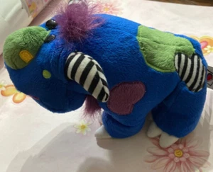 WEBKINZ GANZ Blue Midnight Monster 8” Plush HM412 Stuffed Toy Animal NO CODE - Picture 1 of 1