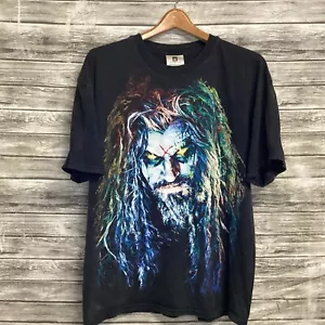 Vintage Rob Zombie Shirt Mens XL Black Winterland Hardcore Rock Graphic Tee 90s - Picture 1 of 10