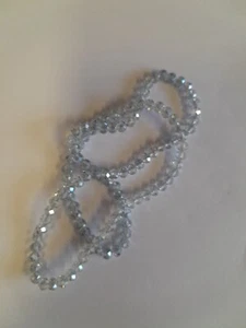 Faceted glass beads, 4mm, blue shadow, approx 110 beads - Picture 1 of 2
