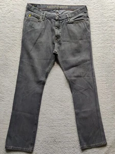 Nautica NJC Men's Regular Boot Cut Washed Black Jeans Size 38x32 - Picture 1 of 12