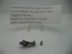 Freedom Arms Derringer Revolver Patriot Model .22 Long Rifle Trigger & Spring F- - Picture 1 of 7