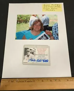 LINDA RUTH TOSETTI (BABE RUTH NIPOTE) CARTOLINA AZIENDALE FIRMATA A MANO CON CERTIFICATO DI AUTENTICITÀ - Foto 1 di 3