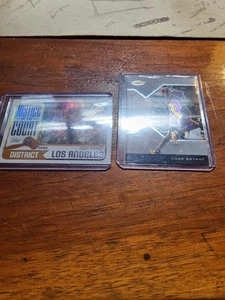 LOTTO DI 2 CARTE COLLEZIONABILI BASKET KOBE BRYANT SEPARATE - Foto 1 di 3