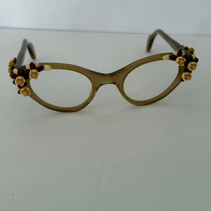 Monturas de gafas Schiaparelli vintage años 50 para mujer flores Demur - Imagen 1 de 12
