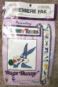 VTG 1987 Pretty Punch Looney Tunes Bugs Bunny Needle Punch Kit Dial A Loop New - Picture 1 of 5